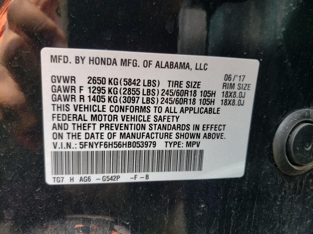 HONDA PILOT EXL