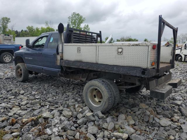DODGE RAM 3500 S 2003 blue crew pic diesel 3D7MU48693G734860 photo #3