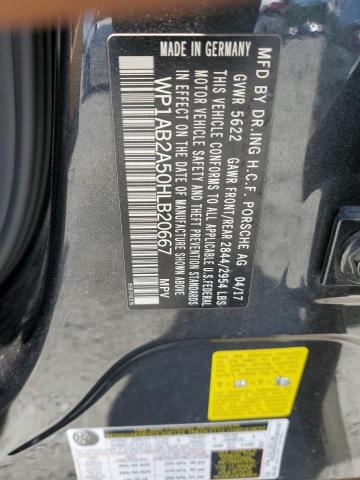 2017 PORSCHE MACAN S - WP1AB2A50HLB20667
