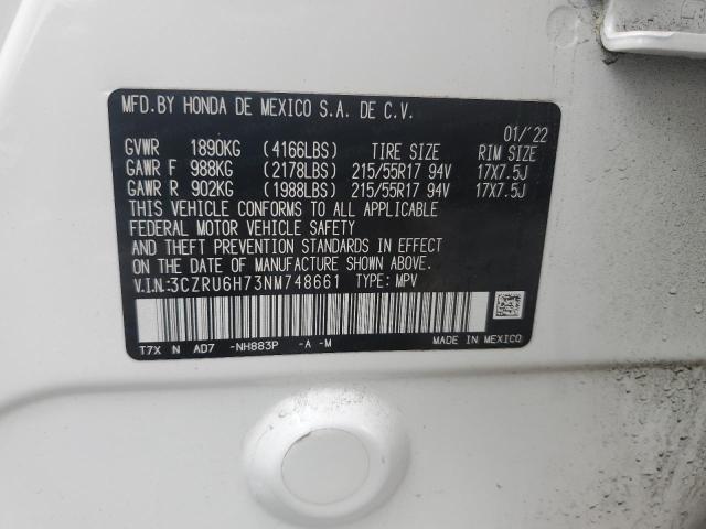 2022 HONDA HR-V EXL - 3CZRU6H73NM748661
