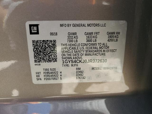2018 CADILLAC ESCALADE P - 1GYS4CKJ0JR372630
