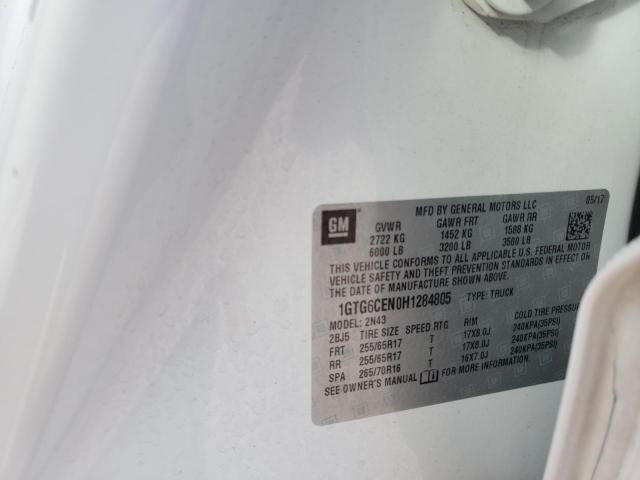 2017 GMC CANYON SLE - 1GTG6CEN0H1284805