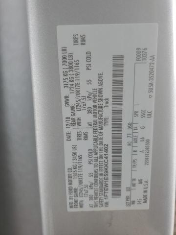 2019 FORD F150 SUPER - 1FTEW1E59KKC41402