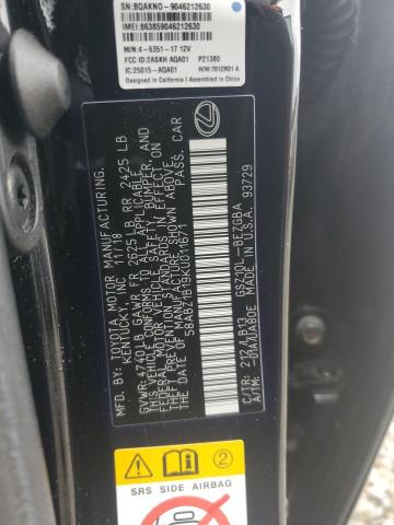 2019 LEXUS ES 350 - 58ABZ1B19KU011671