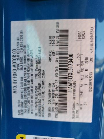 2020 FORD MUSTANG GT - 1FA6P8CFXL5173400