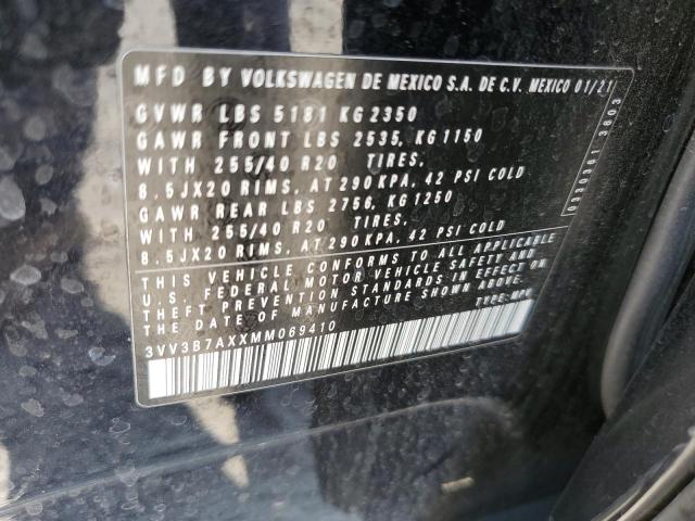 2021 VOLKSWAGEN TIGUAN SE - 3VV3B7AXXMM069410