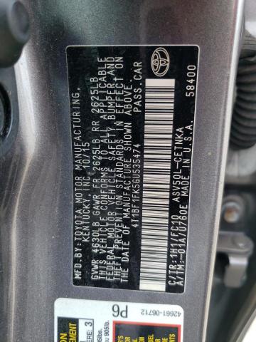 2016 TOYOTA CAMRY 4T1BF1FK5GU535474