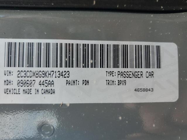 2019 DODGE CHARGER SX - 2C3CDXBG9KH713423