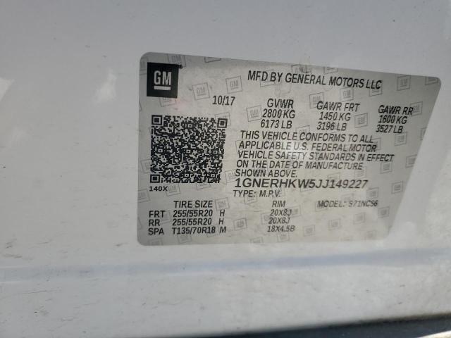 2018 CHEVROLET TRAVERSE L 1GNERHKW5JJ149227