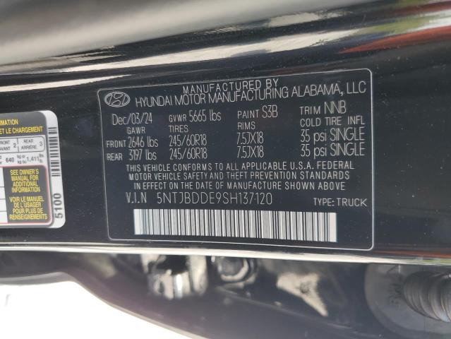 2025 HYUNDAI SANTA CRUZ 5NTJBDDE9SH137120