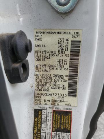 2021 NISSAN FRONTIER S - 1N6ED0CE1MN723315