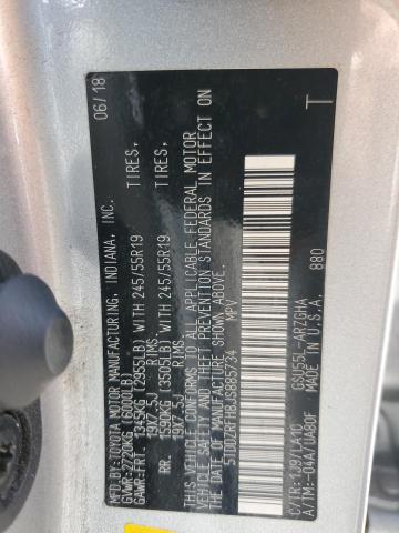 2018 TOYOTA HIGHLANDER - 5TDDZRFH8JS885734