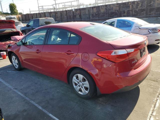 KIA FORTE LX 2014 red  gas KNAFK4A64E5075824 photo #3
