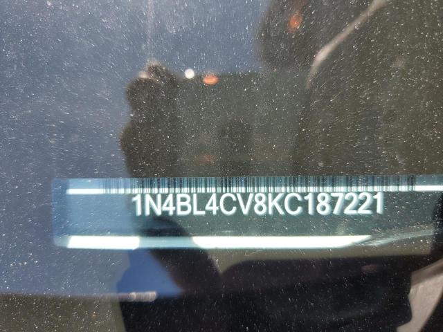 2019 NISSAN ALTIMA SR - 1N4BL4CV8KC187221