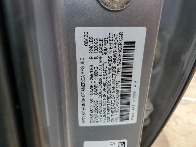 2020 HONDA ACCORD HYB - 1HGCV3F5XLA013972