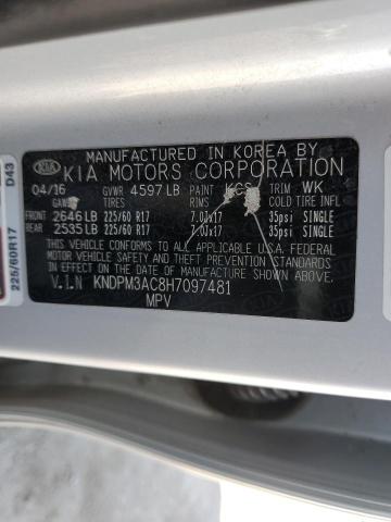 2017 KIA SPORTAGE LX KNDPM3AC8H7097481