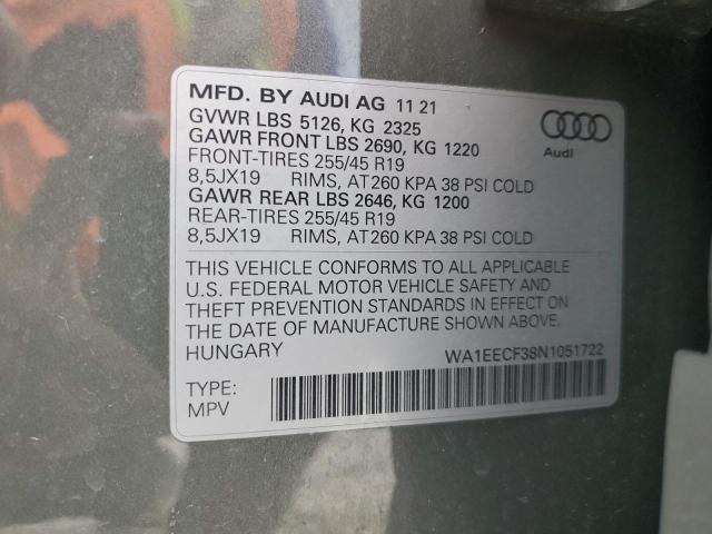 2022 AUDI Q3 PREMIUM - WA1EECF38N1051722