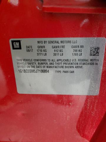 2018 CHEVROLET CRUZE LS - 1G1BC5SM5J7106894