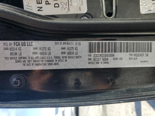 2016 CHRYSLER 300C 2C3CCAEG1GH216594