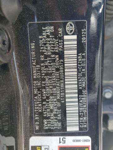 2018 TOYOTA CAMRY L - 4T1B11HK8JU089579