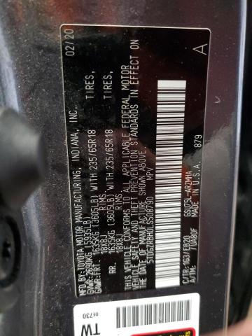 2020 TOYOTA HIGHLANDER 5TDGZRBH0LS508790