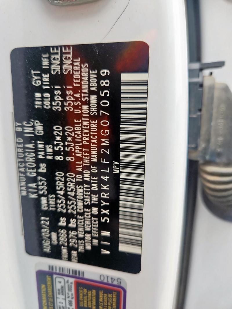 2021 KIA SORENTO SX - 5XYRK4LF2MG070589