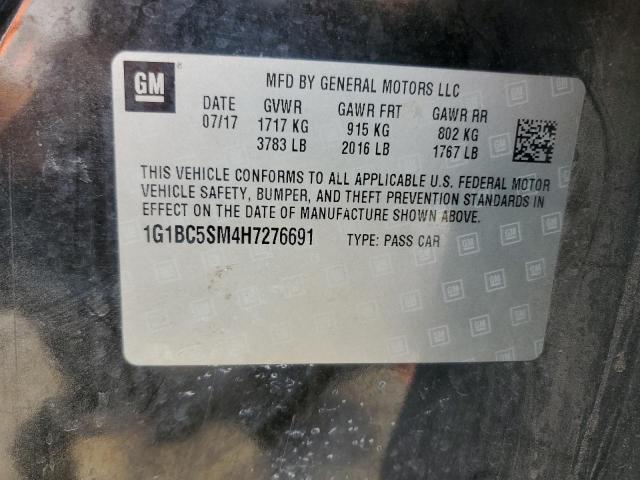 2017 CHEVROLET CRUZE LS - 1G1BC5SM4H7276691