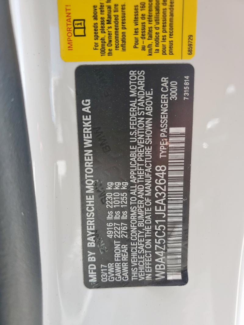 2018 BMW 440I WBA4Z5C51JEA32648