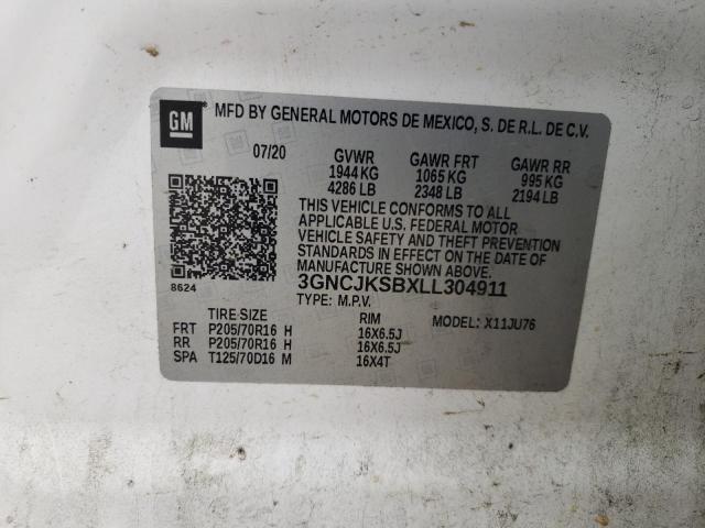 2020 CHEVROLET TRAX LS - 3GNCJKSBXLL304911