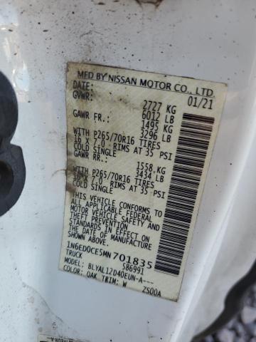 2021 NISSAN FRONTIER S - 1N6ED0CE5MN701835