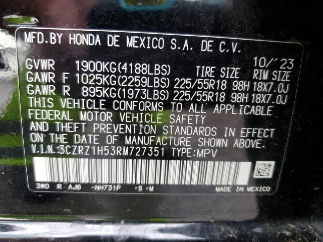 2024 HONDA HR-V SPORT - 3CZRZ1H53RM727351