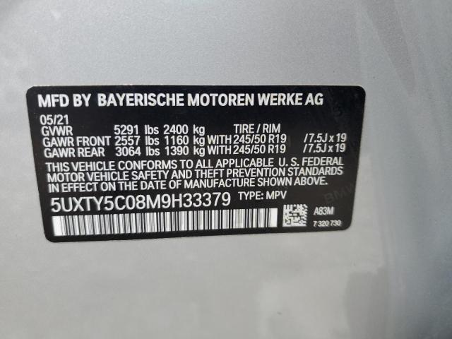 2021 BMW X3 XDRIVE3 - 5UXTY5C08M9H33379