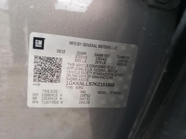 2019 GMC ACADIA SLE 1GKKNLLS7KZ151865