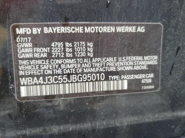 2018 BMW 430XI GRAN - WBA4J3C55JBG95010