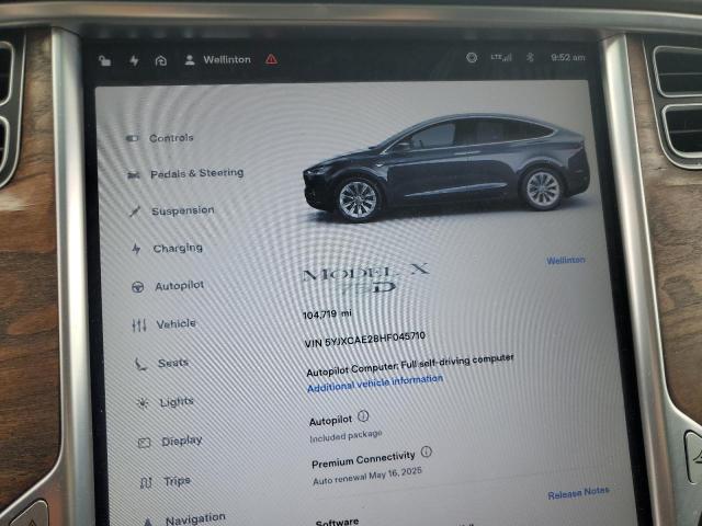 2017 TESLA MODEL X 5YJXCAE28HF045710