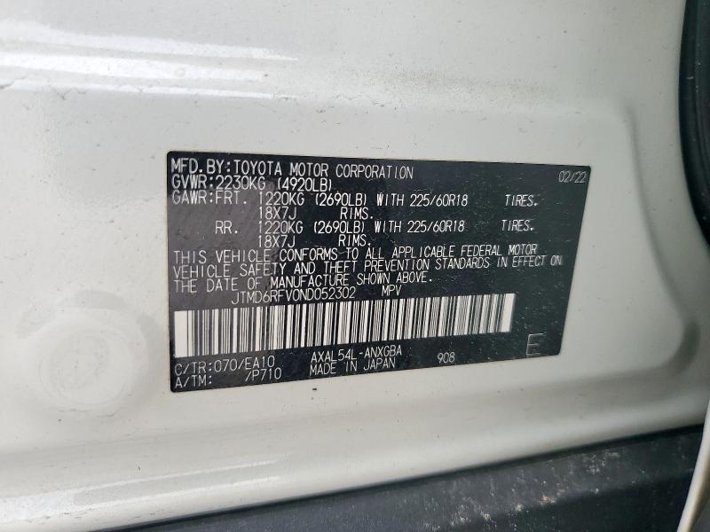 2022 TOYOTA RAV4 LIMIT - JTMD6RFV0ND052302