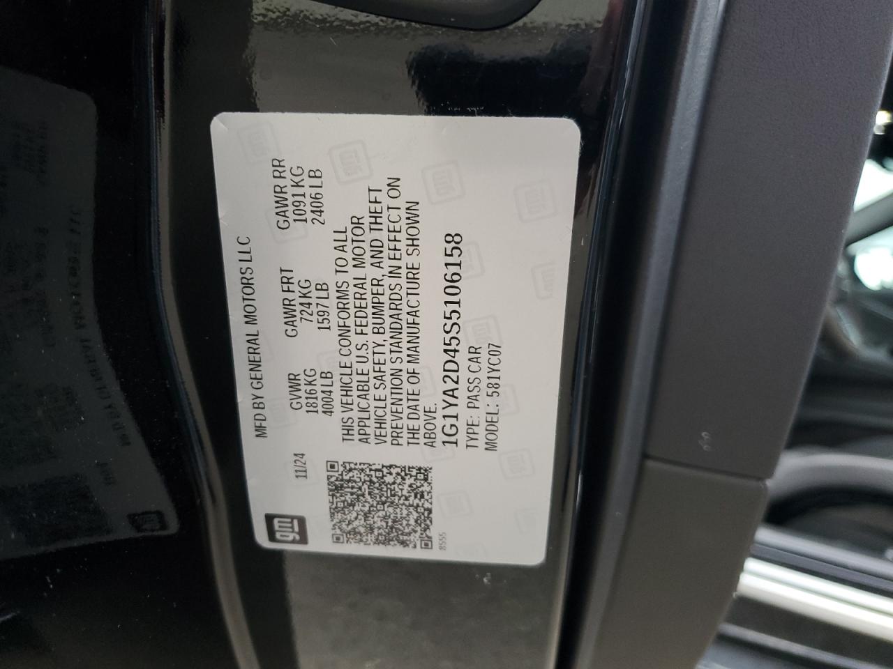 CHEVROLET CORVETTE STINGRAY 1LT