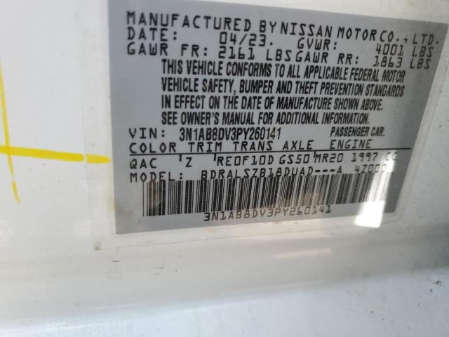 2023 NISSAN SENTRA SR 3N1AB8DV3PY260141