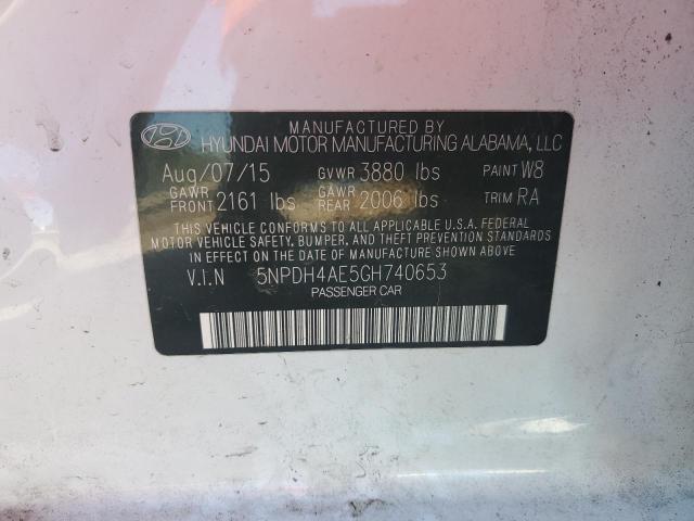 2016 HYUNDAI ELANTRA SE - 5NPDH4AE5GH740653