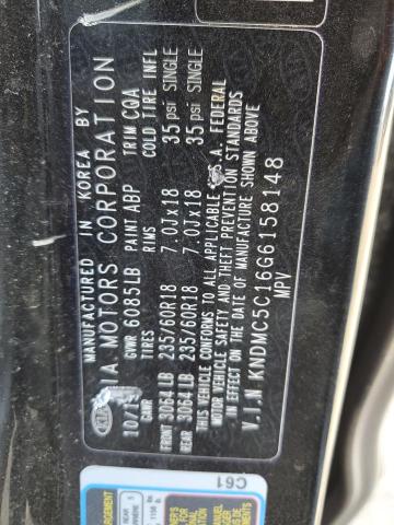2016 KIA SEDONA EX KNDMC5C16G6158148