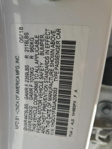 2018 HONDA ACCORD TOU - 1HGCV1F93JA209353