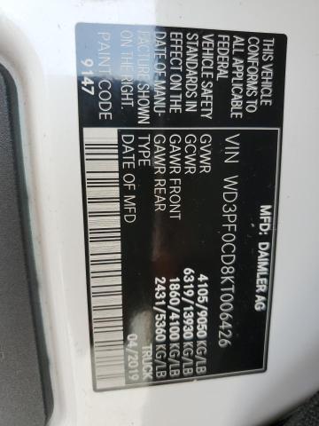 2019 MERCEDES-BENZ SPRINTER 2 WD3PF0CD8KT006426