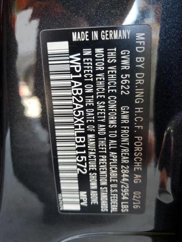 2017 PORSCHE MACAN S - WP1AB2A5XHLB11572