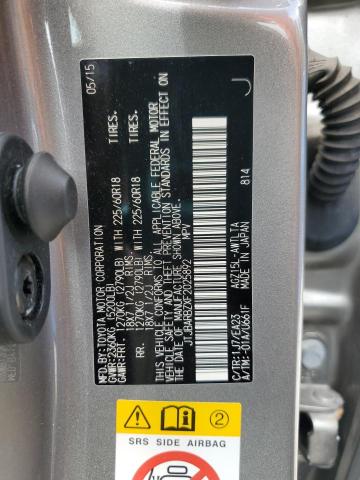 2015 LEXUS NX 200T JTJBARBZXF2025892