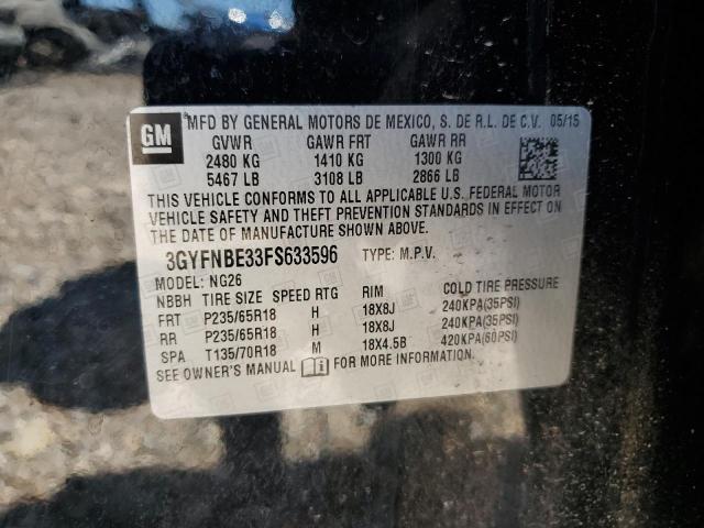 2015 CADILLAC SRX LUXURY - 3GYFNBE33FS633596