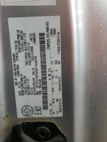 2016 FORD F150 SUPER - 1FTFX1EF2GFC43678