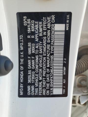2018 HONDA CIVIC SPOR - SHHFK7G46JU223165