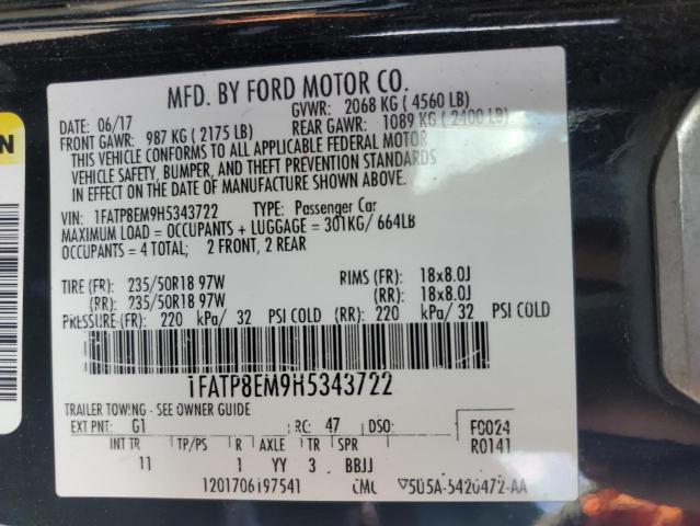 2017 FORD MUSTANG - 1FATP8EM9H5343722