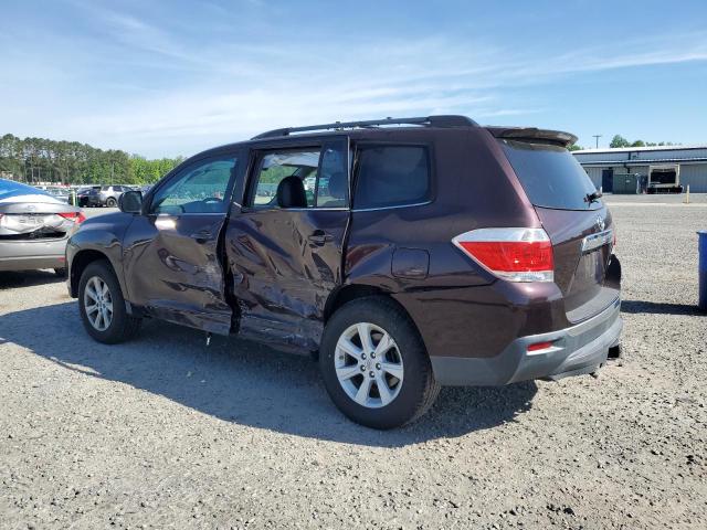 Vin: 5tdbk3eh7ds230124, lot: 55692195, toyota highlander base 20132