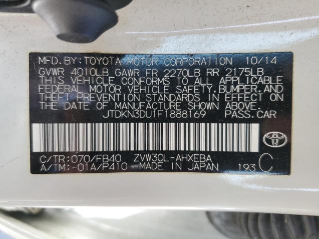 2015 TOYOTA PRIUS JTDKN3DU1F1888169